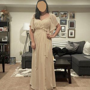 JJ's HOUSE - ALINE BRIDESMAID DRESS WITH SHAWL - SIZE 12
